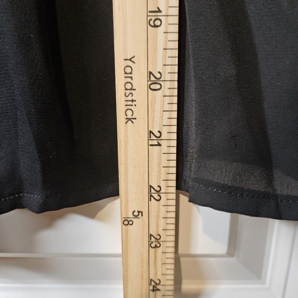 Forever 21 Black Glam Embroidered Sheer Sleeveless Fairy Camisole Top Sz Medium - Picture 7 of 15